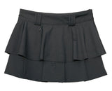Layered Pleats Skirt