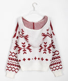 Hensil Nordic Hood Knit Zip-Up Cardigan