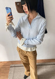 POETIC CABLE COLLAR KNIT