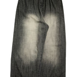 Rodeu Black Summer Denim Wide Pants