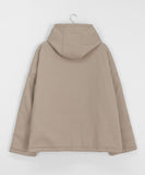 Enconi Wool Quilted Hooded Half Coat