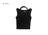 Jet Halterneck Layered Ribbed Sleeveless