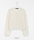 Hakuna round crop cashmere cardigan