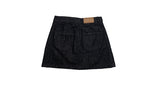 Rank Black Denim Mini Skirt