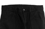Denti Black Blue Cargo Strap Wide Pants