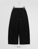 Hiview Rivet Nylon Wide Pants