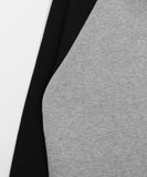 Henbo color matching half-zip crop sweatshirt