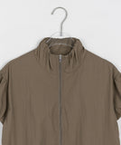 Elke Puff Crop Short Sleeve Wind Zip-Up