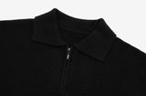 Abel collar half-zip knit