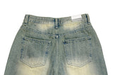 Yellow Tin Washing Short Denim Pants