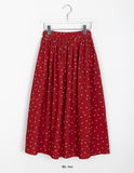 Holden corduroy dot flare skirt