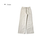Noen Side Cut Wide Cotton Pants