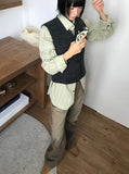 CRACK LEATHER VEST