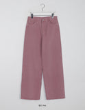 Elko Color Pigment Washing Wide Cotton Pants