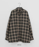 AM Peach Fuzz Check Over Long Sleeve Shirt
