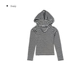 Pug Stripe Hood Terry Knit T-shirt