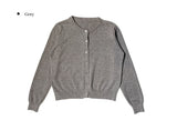 Ati Basic Round Knit Cardigan