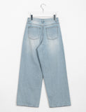 Hishoe Cut Wide Denim Pants