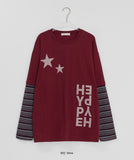 Haslin Stripe Layered Over Long Sleeve Tee