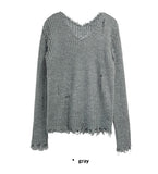 VINTAGE DAMAGE V-NECK KNIT