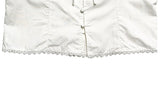 Anne Ribbon Puff Short Sleeve Blouse