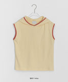 Heldo Color Matching Layered Dot Hood Vest