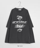 Tonin printing layered over long sleeve tee