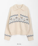 Fallen Nordic Wool Collar Knit