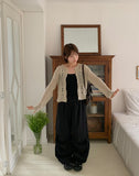 Tumilo Summer Openwork Punching Knit Cardigan