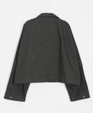 Hani Pocket Collar Cropped Jumper