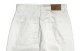 Snuggle White Cotton Wide Pants