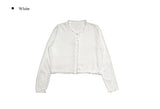 Juju Flower Punching See-Through Cardigan