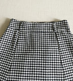 Witel Hound Check Back Banding Flare Skirt