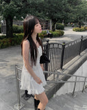 Husi Lace Ribbon Bustier One Piece
