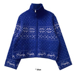 SNOWFLAKE CROP SWEATER