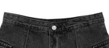 Zito Black Blue Cargo Mini Skirt