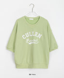 Warin lettering short sleeve sweatshirt