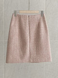Jenshua Pearl Tweed H-Line Mini Skirt