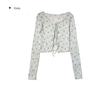 Grip Flower Cardigan Sleeveless Set