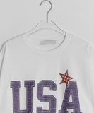 Helmo Star Printing Over Short Sleeve Tee