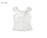Harin Lace Punching Off Sleeveless Blouse