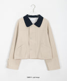 Henda Color Matching Collar Jacket
