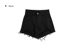 Chemi Black Damage Short Pants