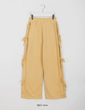Gels ribbon banding wide pants