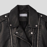 Ale Vintage Washed Crop Rider Jacket