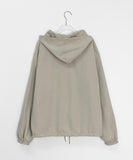 Yobibu Hood Anorak Over Sweatshirt
