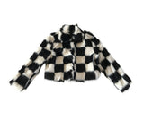 Alice Chess Fur Jacket