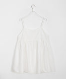 Hohoi button pintuck sleeveless blouse