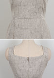 Kisuel Sleeveless Tweed One Piece