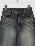 Akiko Cat Washing Wide Denim Pants